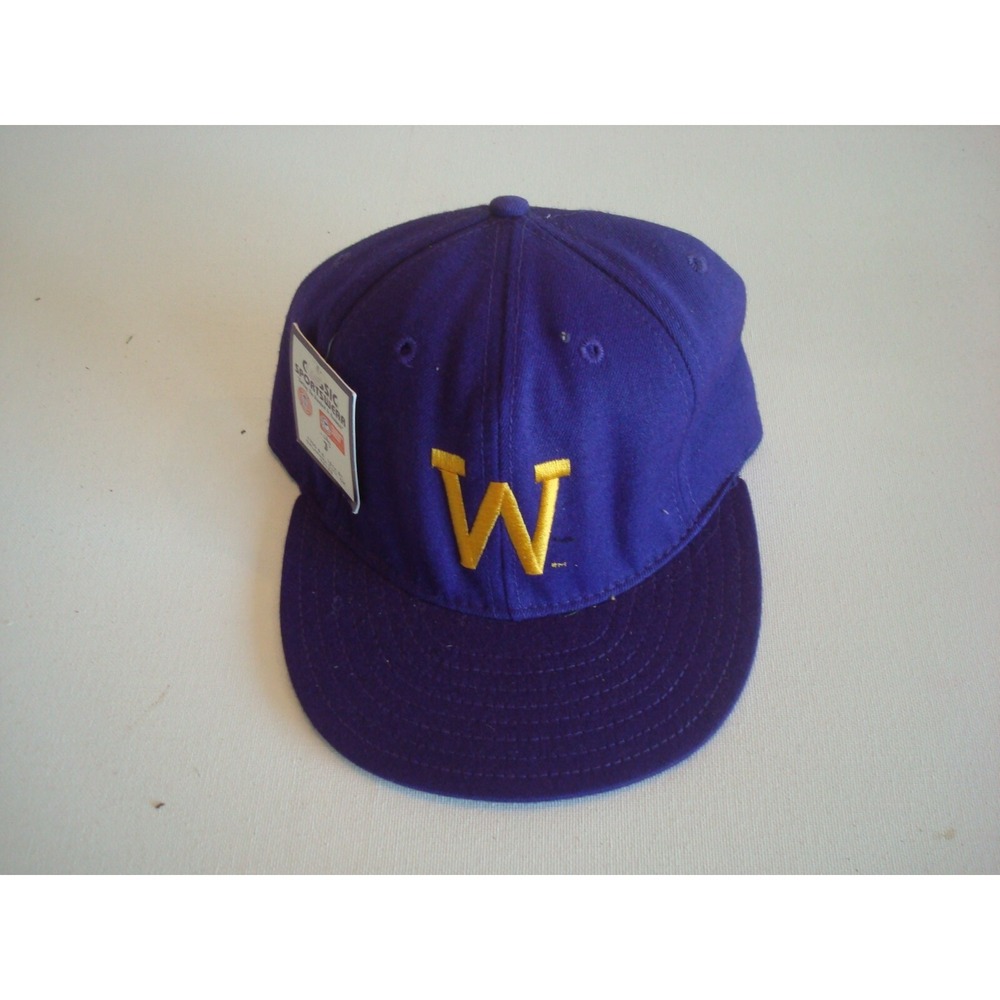 WASHINGTON HUSKIES fitted sz 7 DEADSTOCK HAT CAP VINTAGE P1